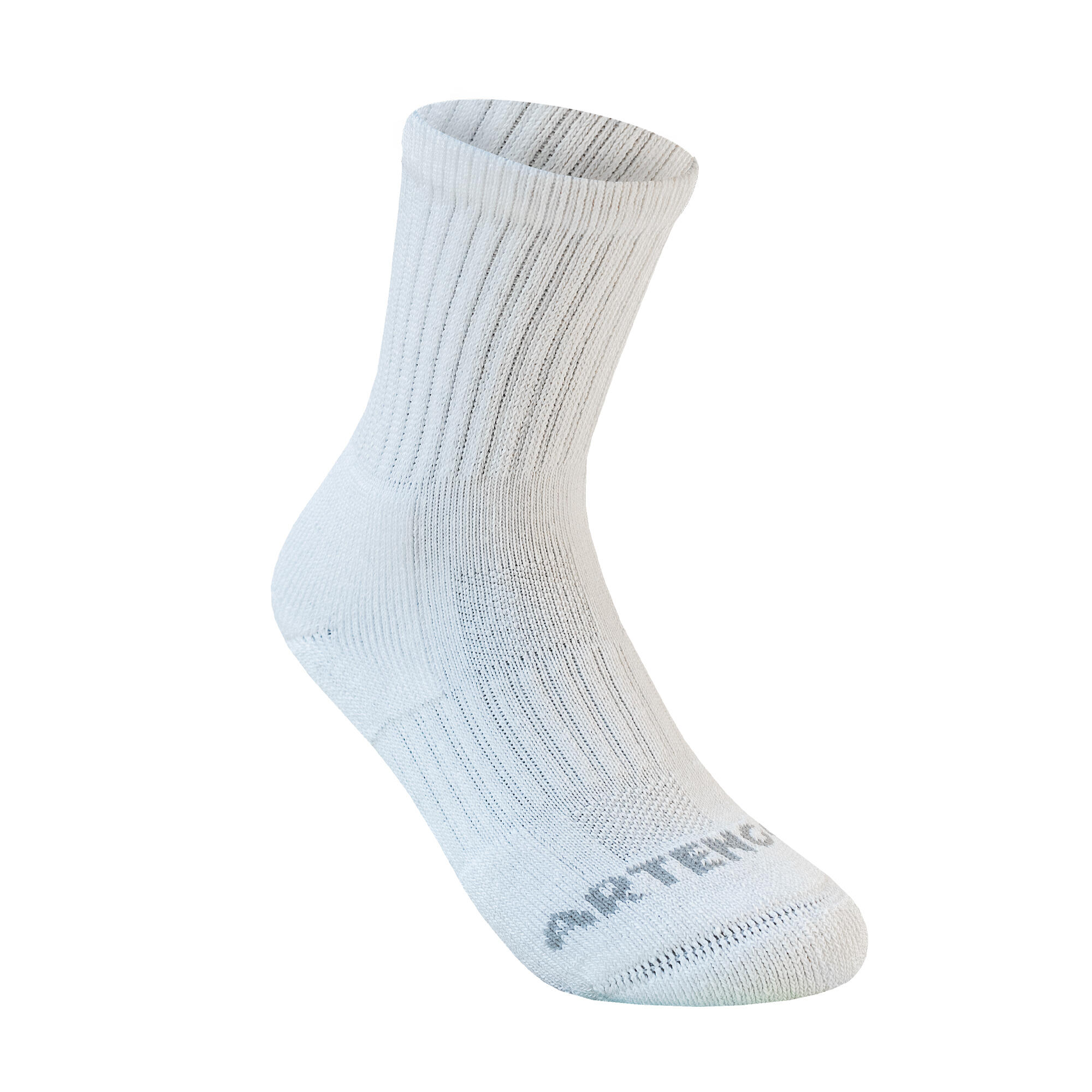 Kids' High Sports Socks Tri-Pack RS 500 Black/White/Grey 3/5