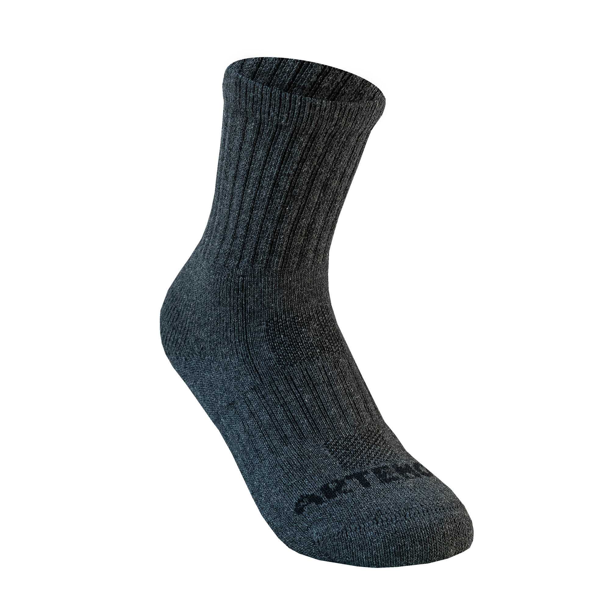 Kids' High Sports Socks Tri-Pack RS 500 Black/White/Grey 2/5