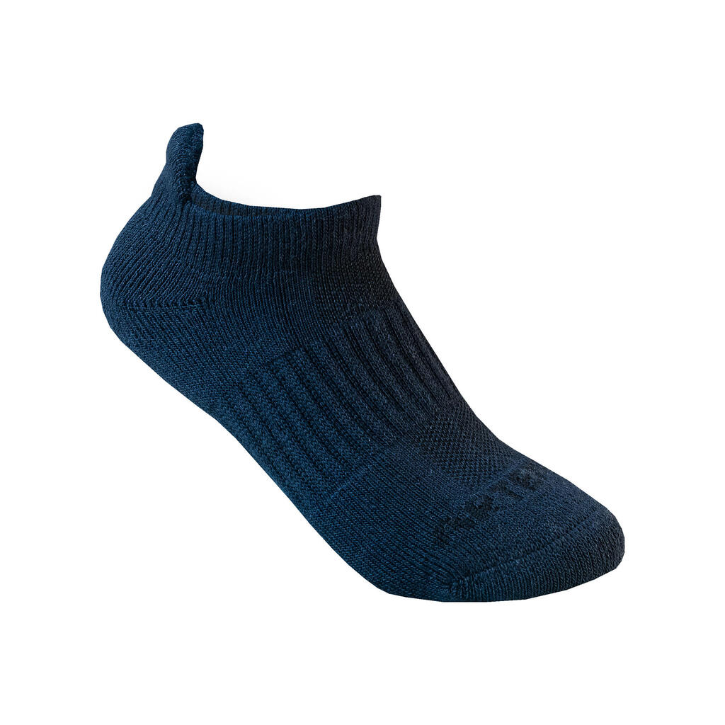 Kids' Low Tennis Socks Tri-Pack RS 500 - Black