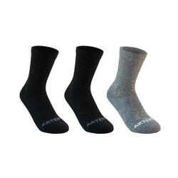 Calze lunghe bambino RS 160 nero-grigio x3