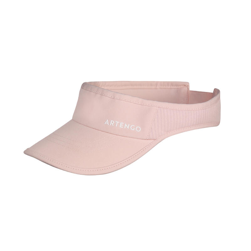 56號網球遮陽帽TV 500 - 粉紅色配黑色