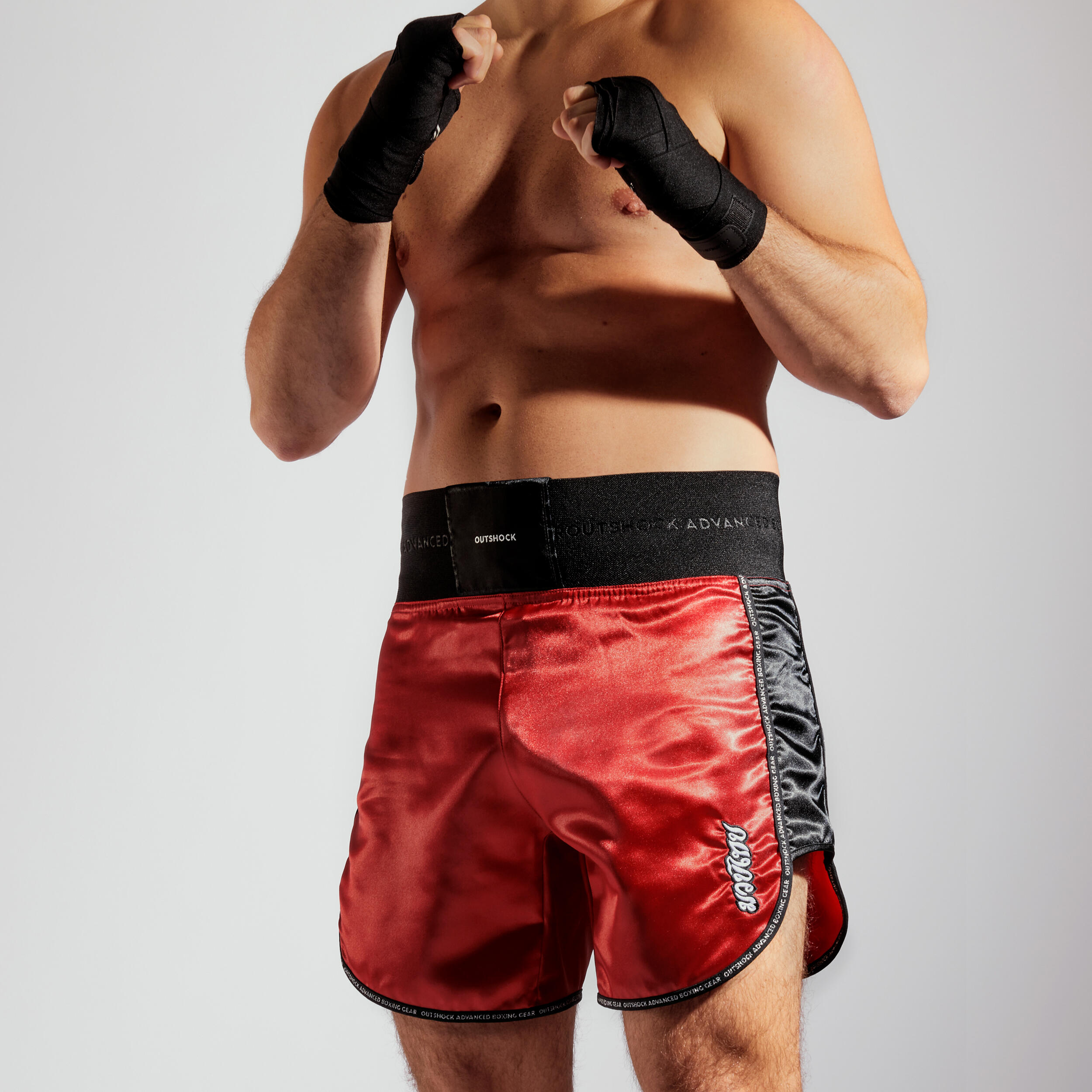 Muay Thai Shorts 900 - Red 1/6