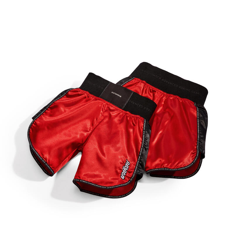 Short pantalon corto muy thai kick boxing Outshock 900 rojo