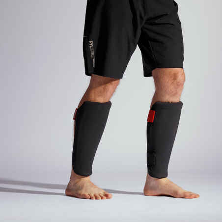 מגני רגליים דגם 100 – שחור / אדום / אפור