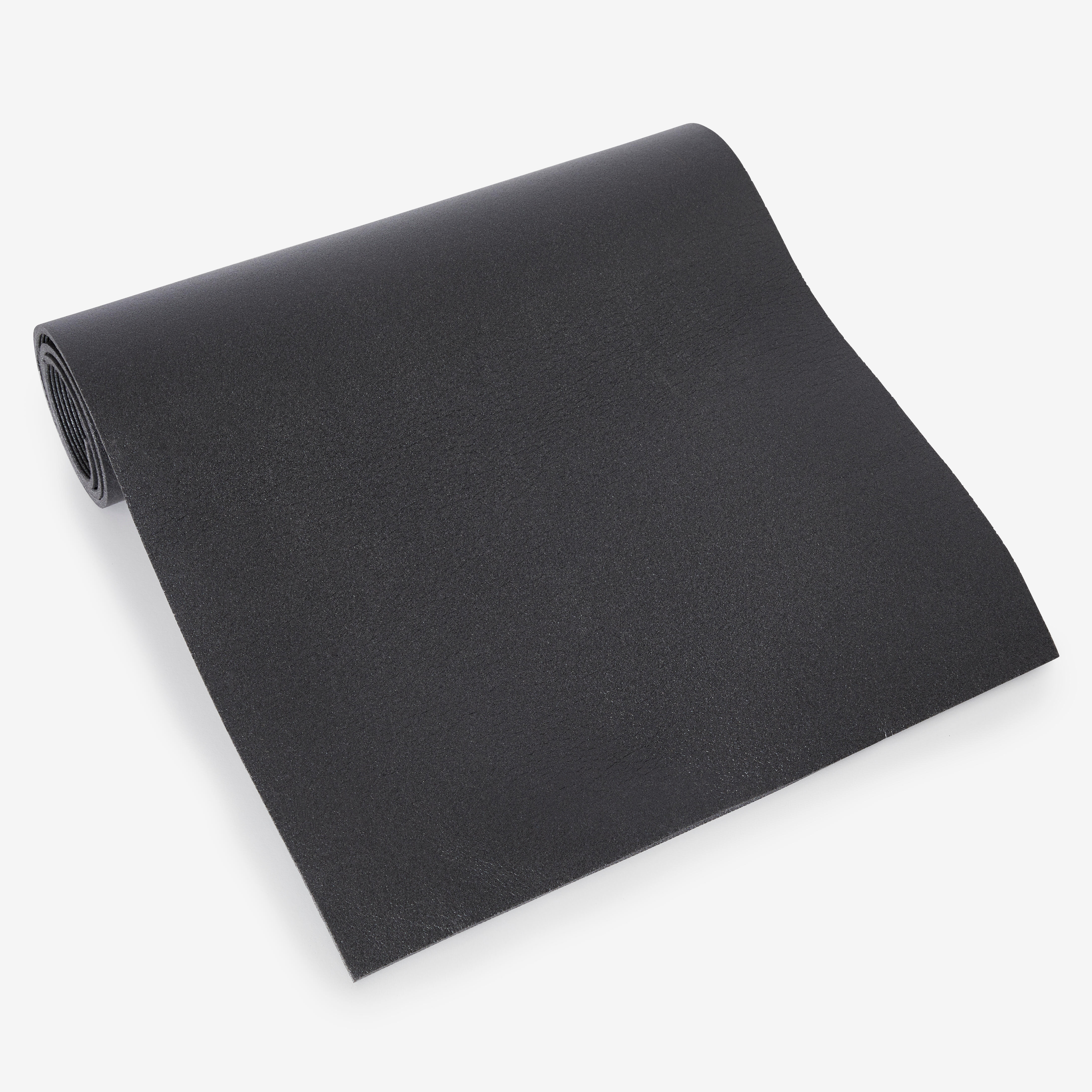 XS Pilates Floor Mat 140 cm x 50 cm x 6.5 mm Black Decathlon