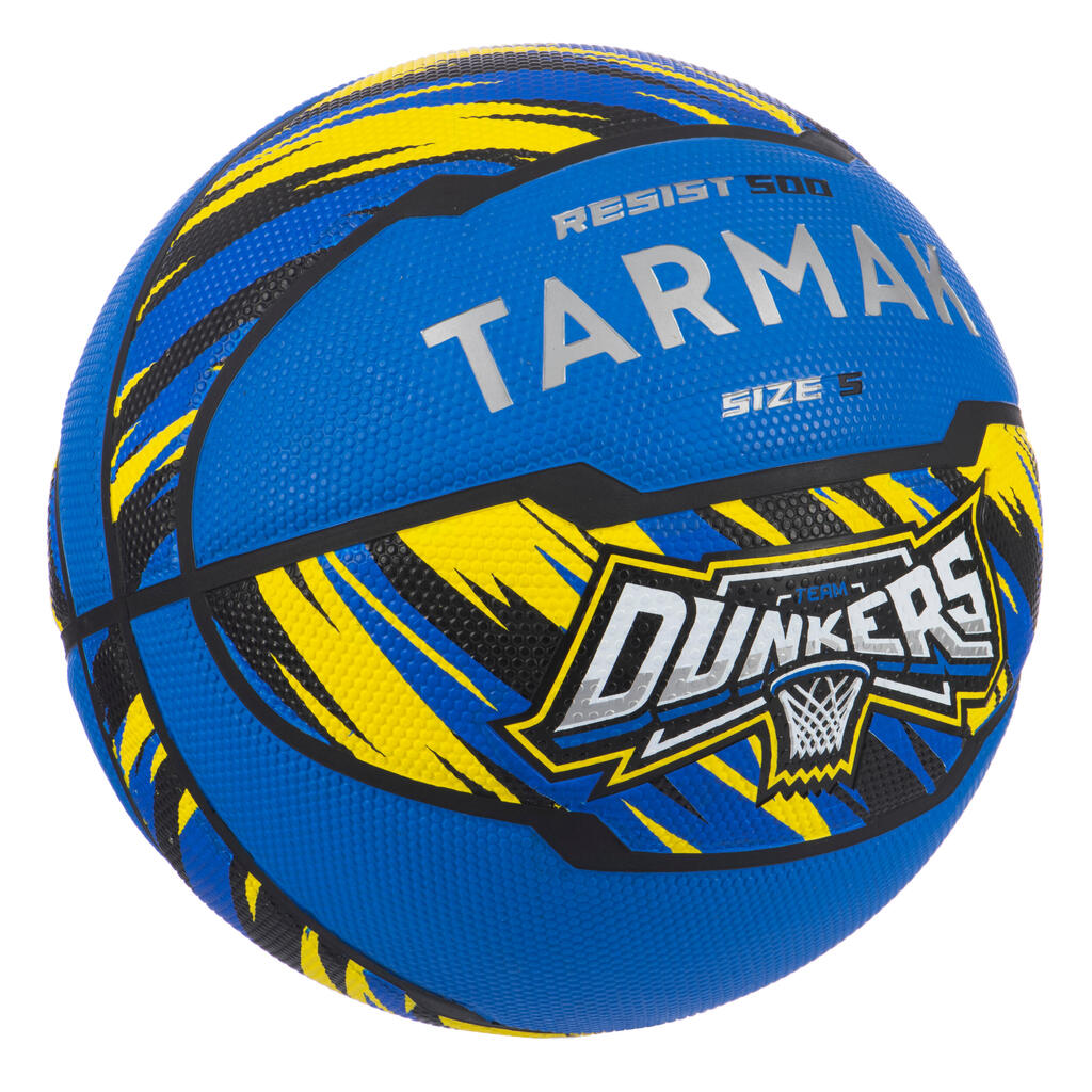 Ballon de basketball taille 5 - R500 Rose Noir