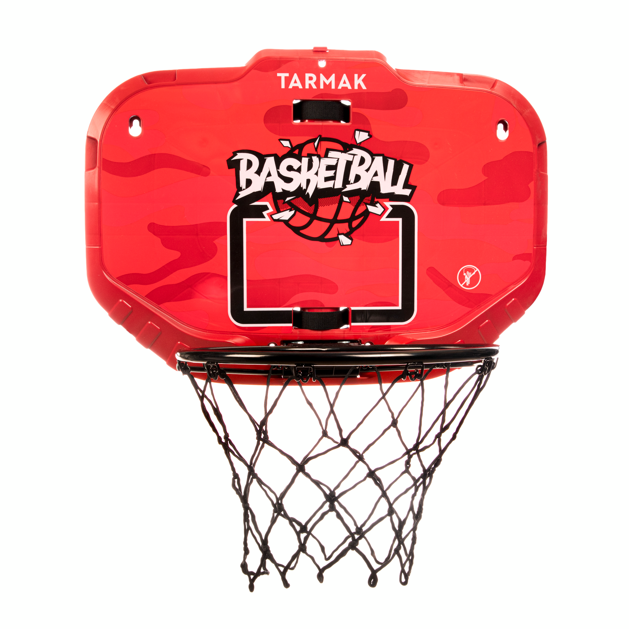 Panier de basket mural transportable - SET K900 rouge noir