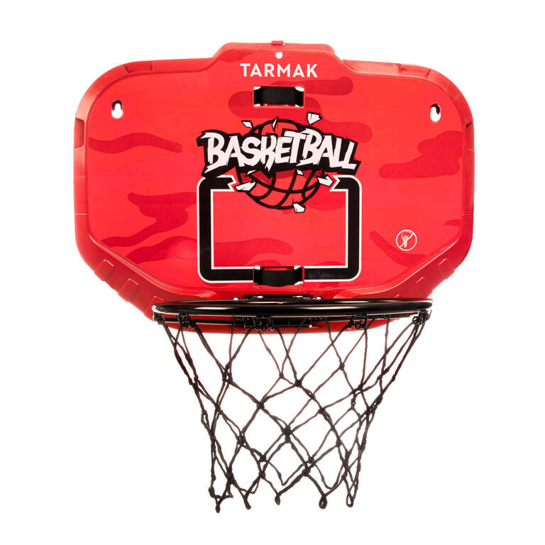 Wall-Mounted Transportable Basketball Hoop Set K900 - Red/Black