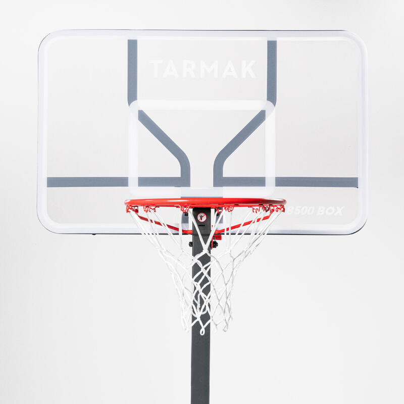 Tabela Basquetebol Dobrável Rodas e Altura Ajustável 2,40-3,05 m B500 Easy Box