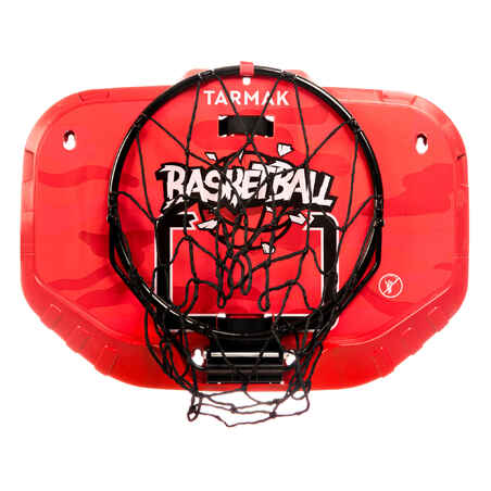Wall-Mounted Transportable Basketball Hoop Set K900 - Red/Black