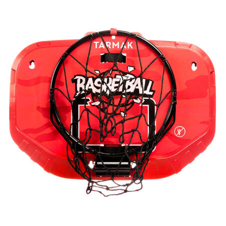 Set Ring Bola Basket Portabel Dinding K900 - Merah/Hitam 