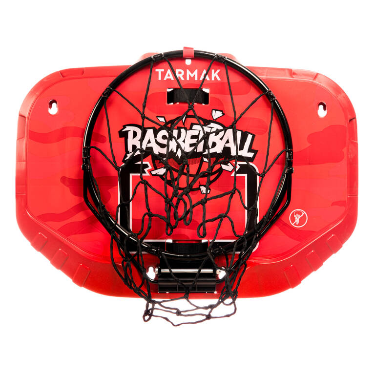 Wall-Mounted Transportable Basketball Hoop Set K900 - Red/Black