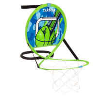 לוח כדורסל לתלייה עם כדור דגם Hoop 100 למבוגרים\ילדים - ירוק/כחול