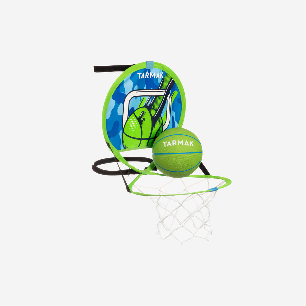 Mini Basketball Korb mobil/outdoor mit Ball - Hoop 100 grün/blau