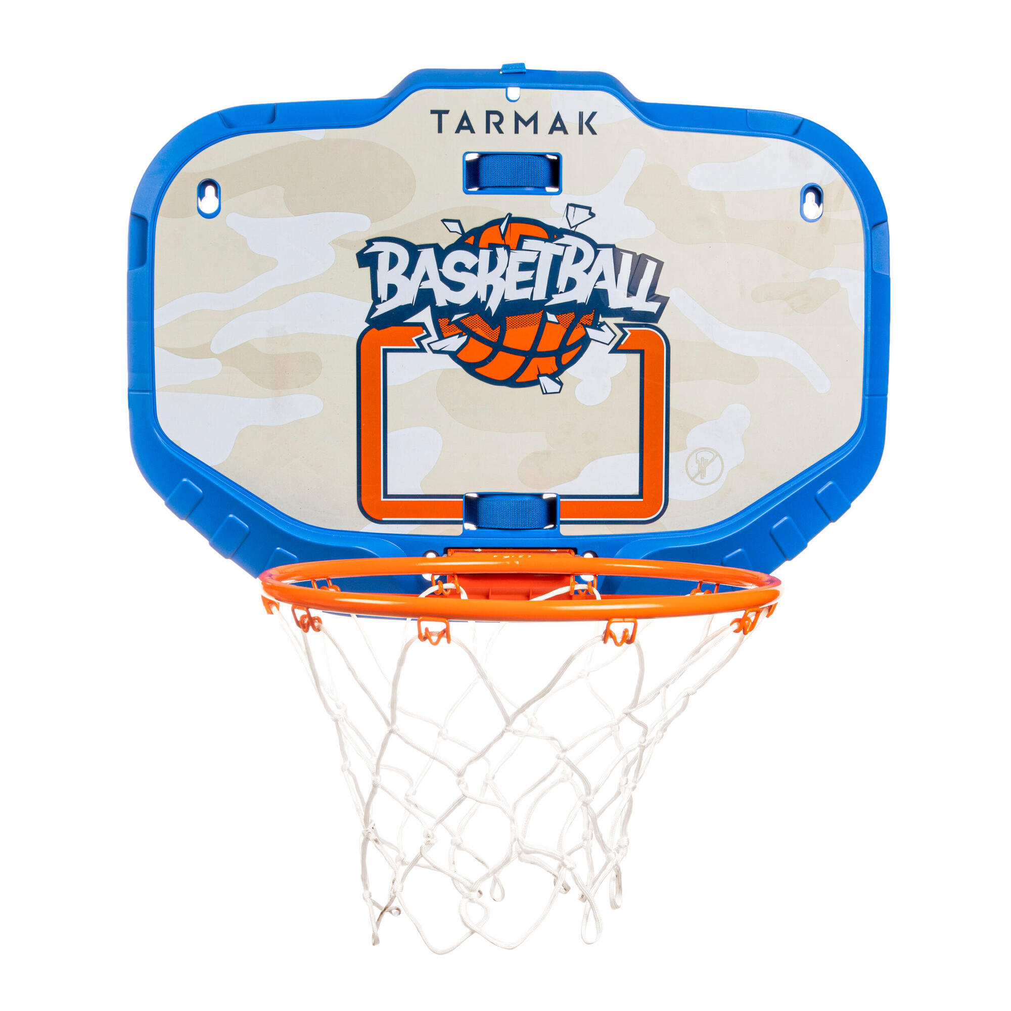 Transportable wall-mounted basketball hoop - SET K900 blue orange