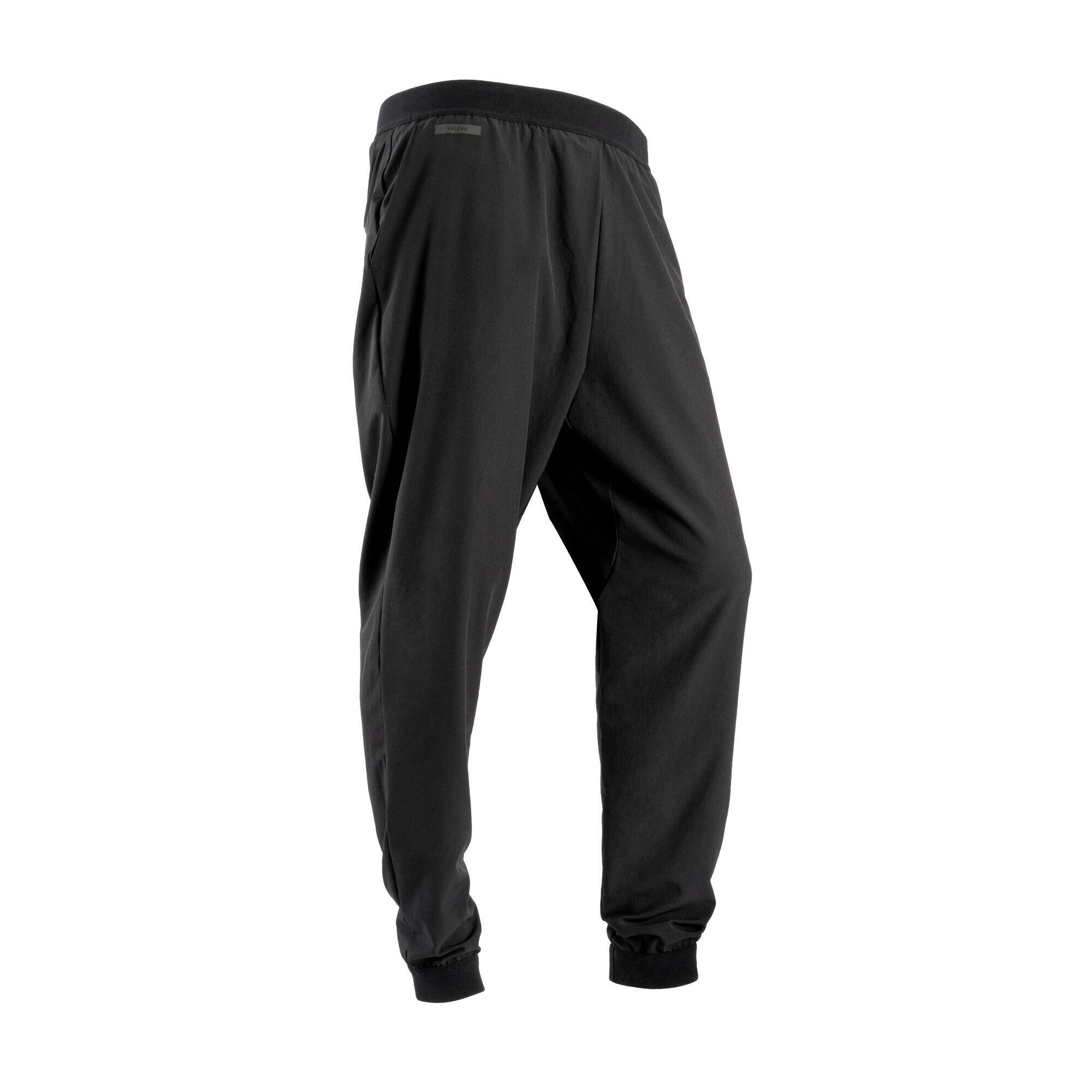 Men Running Trackpants, Quick Dry, Moisture Wicking with Zippered Pocket - Black -  3
