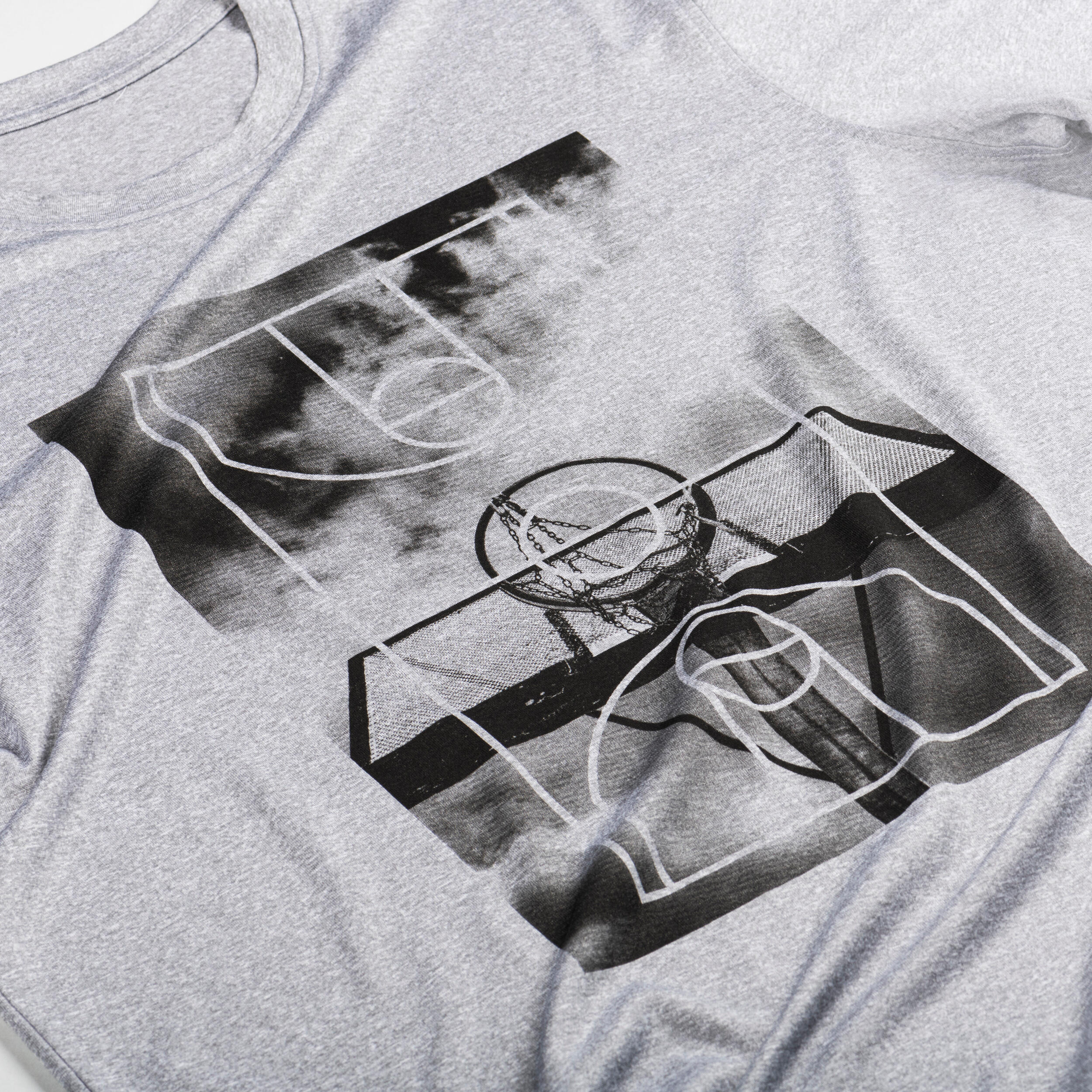 Men's/Women's Basketball T-Shirt/Jersey TS500 Fast - Light Grey 2/7