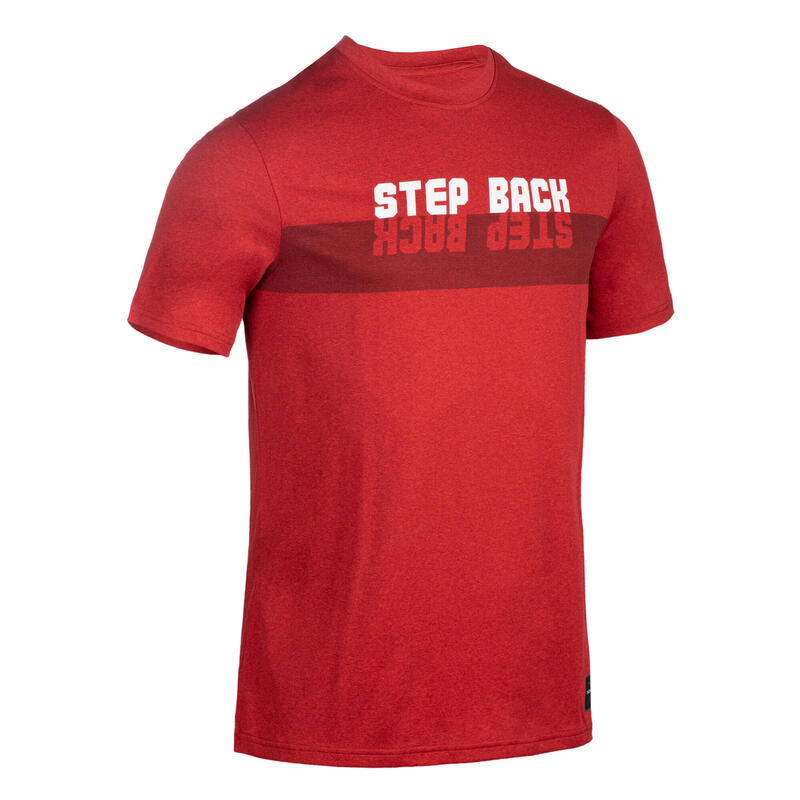 Basketbalshirt voor heren TS500 FAST rood Step Back