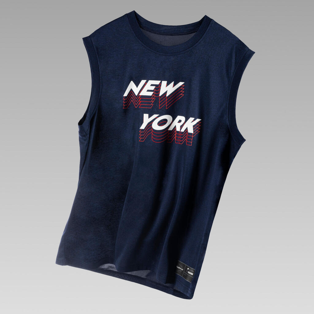 Damen/Herren Basketball Trikot ärmellos - Fast 500 schwarz