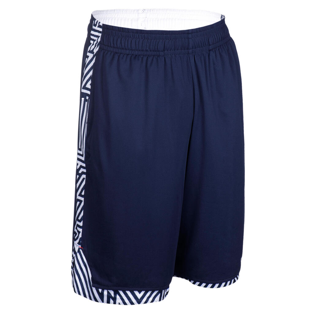 Men's Reversible Basketball Shorts - White/Navy