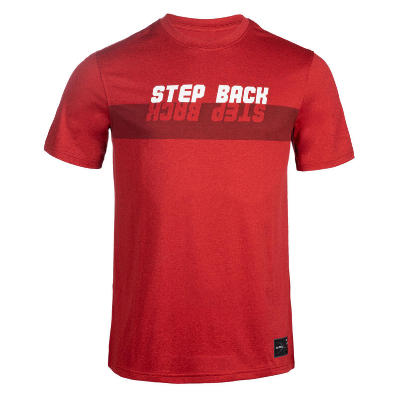 Basketbalshirt voor heren TS500 FAST rood Step Back