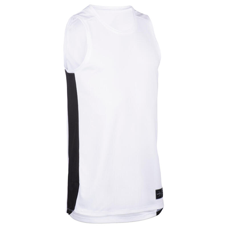 MAILLOT SANS MANCHE DE BASKETBALL HOMME T500 BLANC