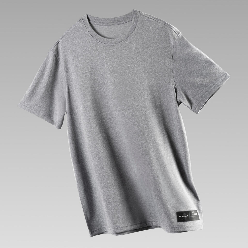 Siva majica s kratkimi rokavi TS500