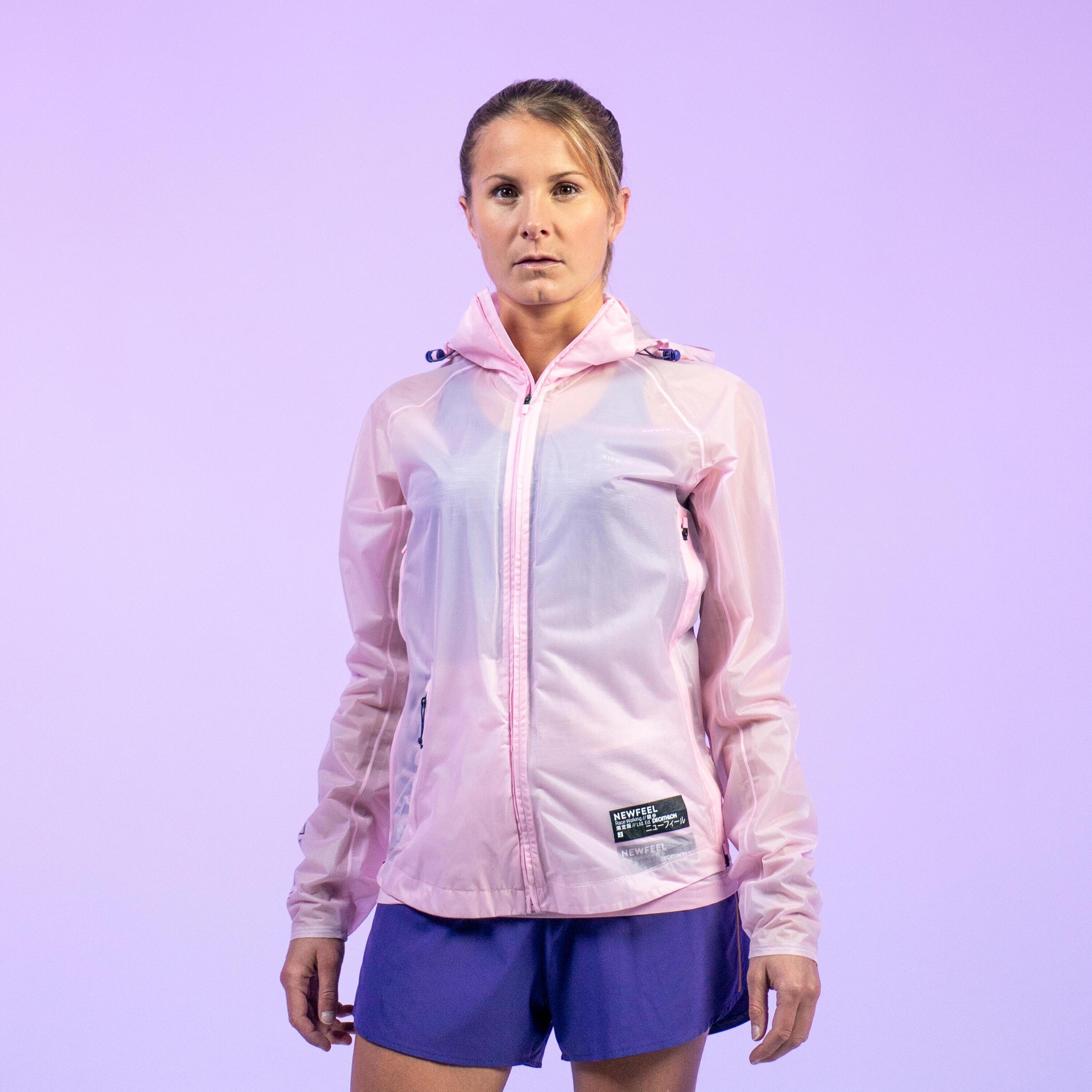 Women's Athletic Walking Rain Jacket Limited Edition 4/12