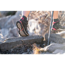 Chaussures imperméables de randonnée montagne - MH500 Mid Gris