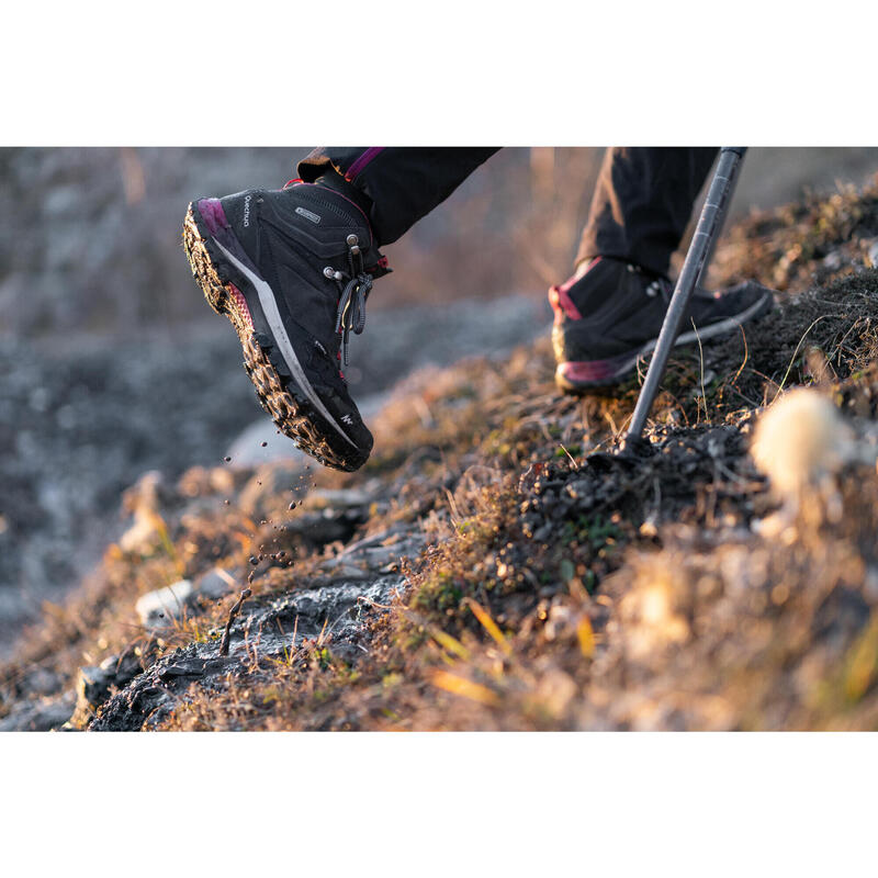 Botas de senderismo en montaña para mujer MH500 MID impermeables verde -  Decathlon
