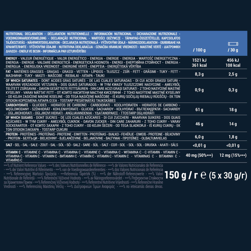 BARRES SPORT PÂTE DE DATTES MYRTILLES / SANS GLUTEN