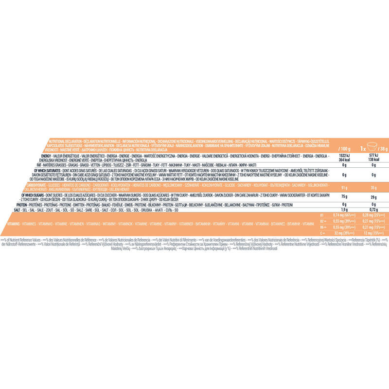 Boisson isotonique poudre ISO Pêche 650g