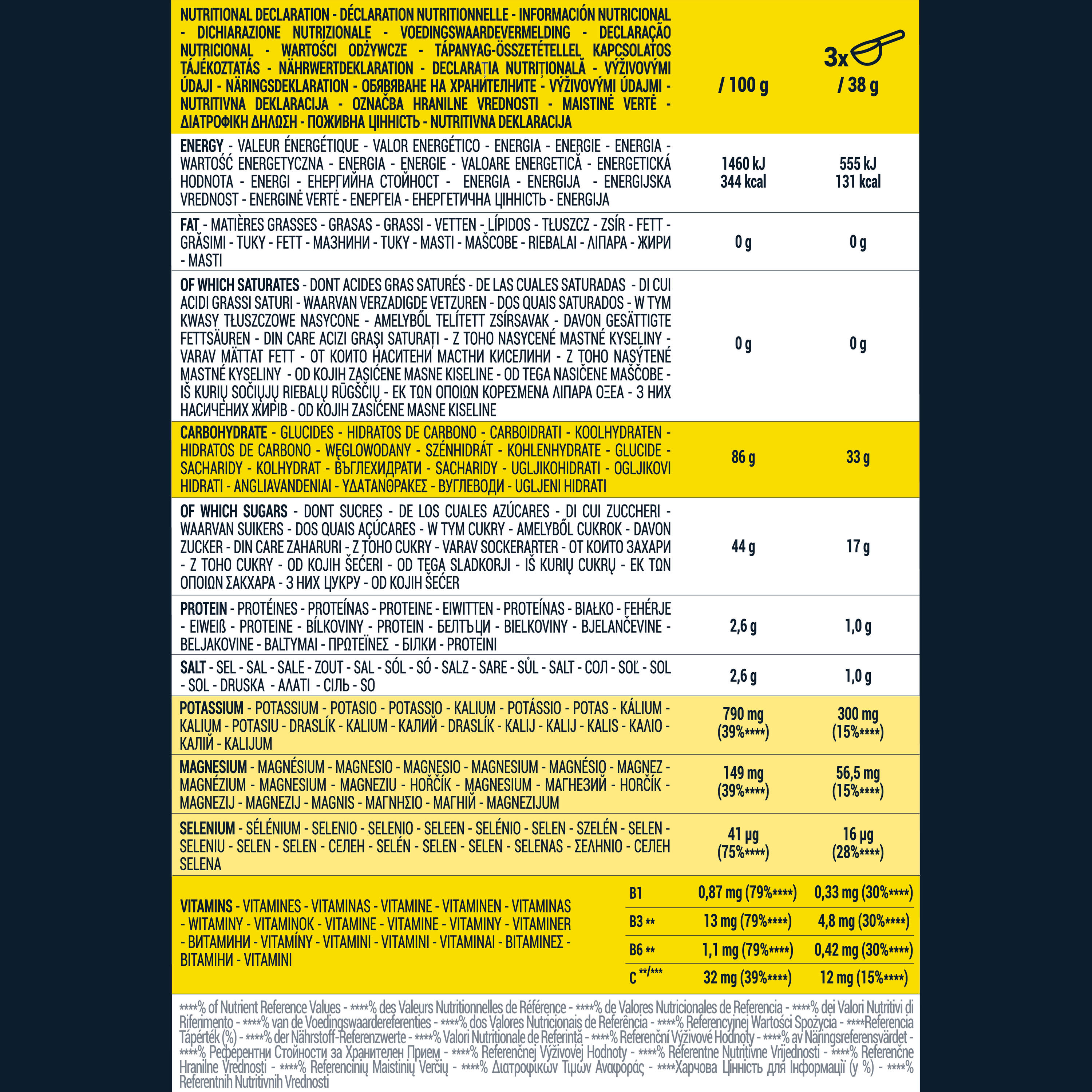 Iso+ Isotonic Drink Powder 2 kg - Lemon 3/4