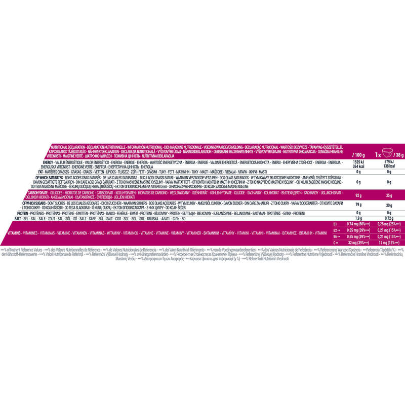 Băutură izotonică pudră ISO fructe roșii 650g