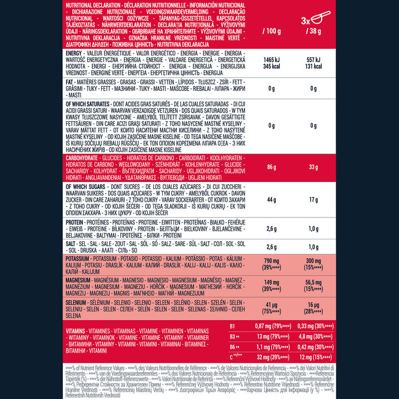 Iso+-Getränkepulver Erdbeere/Kirsche 2 kg