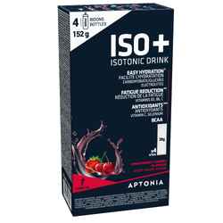 Ισοτονικό ποτό ISO+ σε σκόνη μίας δόσης - Κεράσι Φράουλα 4x38G