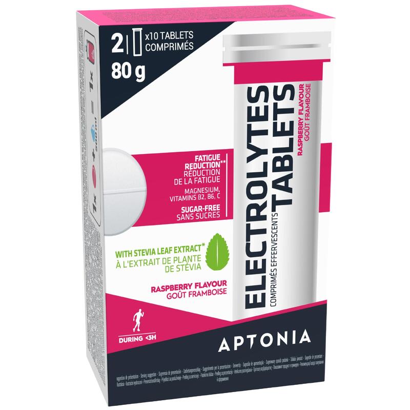 BOISSON ÉLECTROLYTES SANS SUCRES TABLETTES EFFERVESCENTES FRUITS ROUGES 20X4GR
