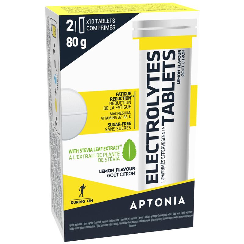 BOISSON ÉLECTROLYTES SANS SUCRE TABLETTES EFFERVESCENTES CITRON 20X4GR