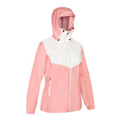 Women’s Waterproof Sailing Jacket 100 CN - Light Pink
