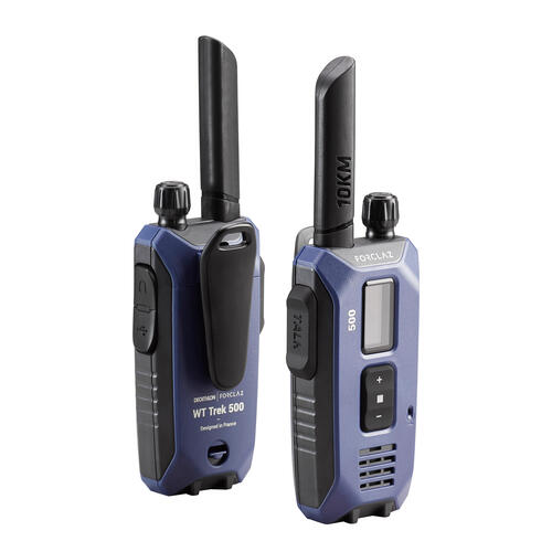paire de talkie-walkies rechargeable par usb - wt trek 500 - 10km