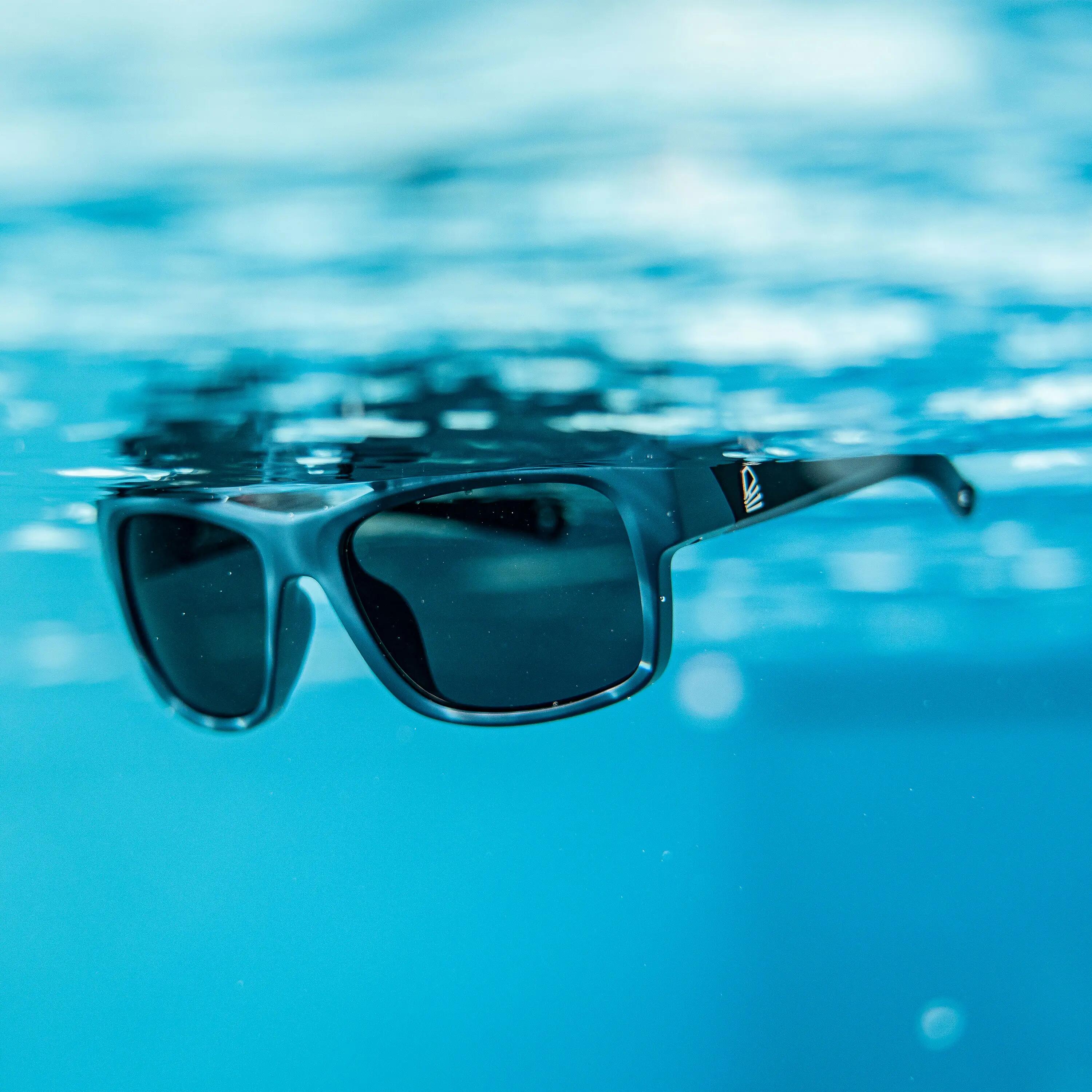 Adult sailing floating polarised sunglasses 100 size M - Petrol/black 13/16