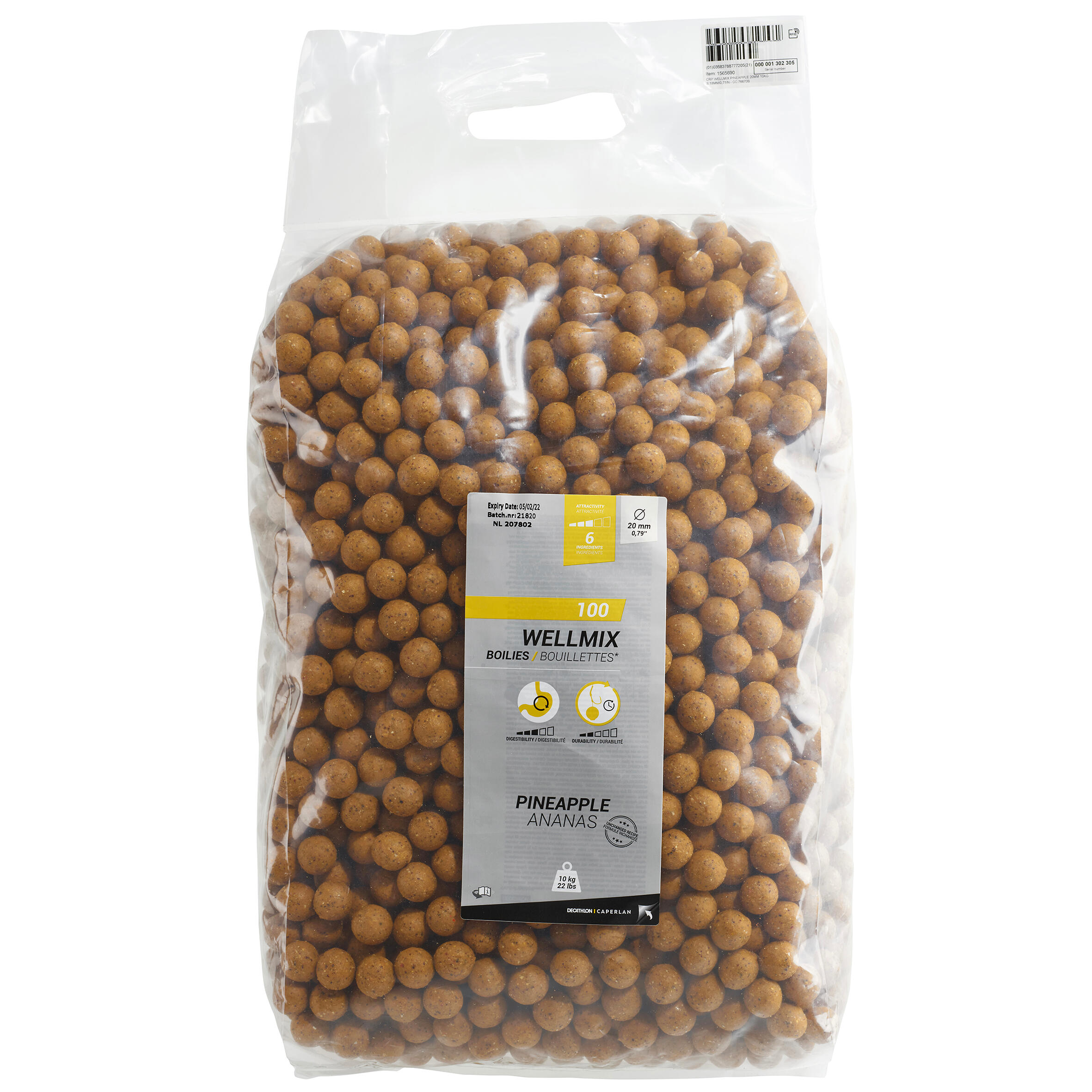 Boilies Wellmix Ananas 20 mm 10 kg 3/3