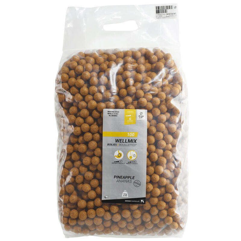 Boilies voor karper Wellmix 20 mm 10 kg ananas