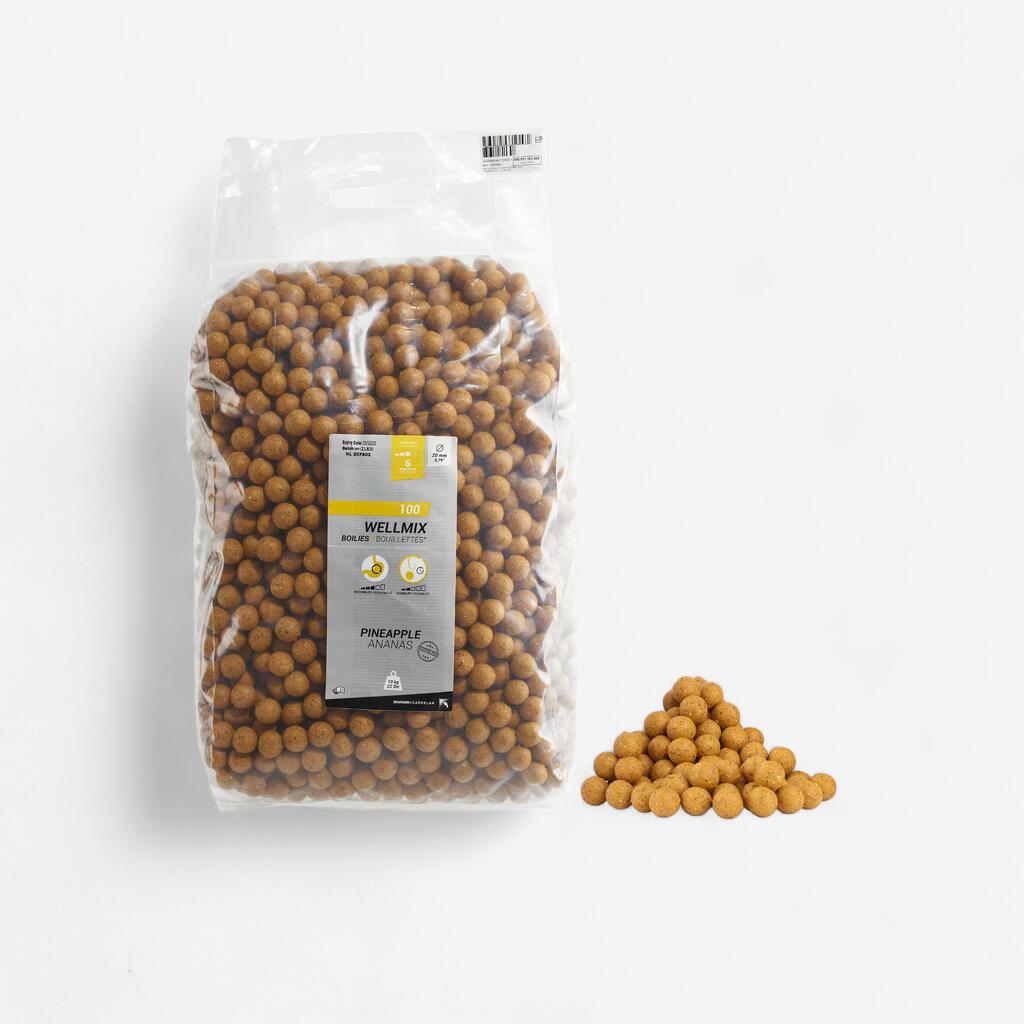 Boiliji za krapolov z okusom ananasa WELLMIX (20 mm 10 kg)