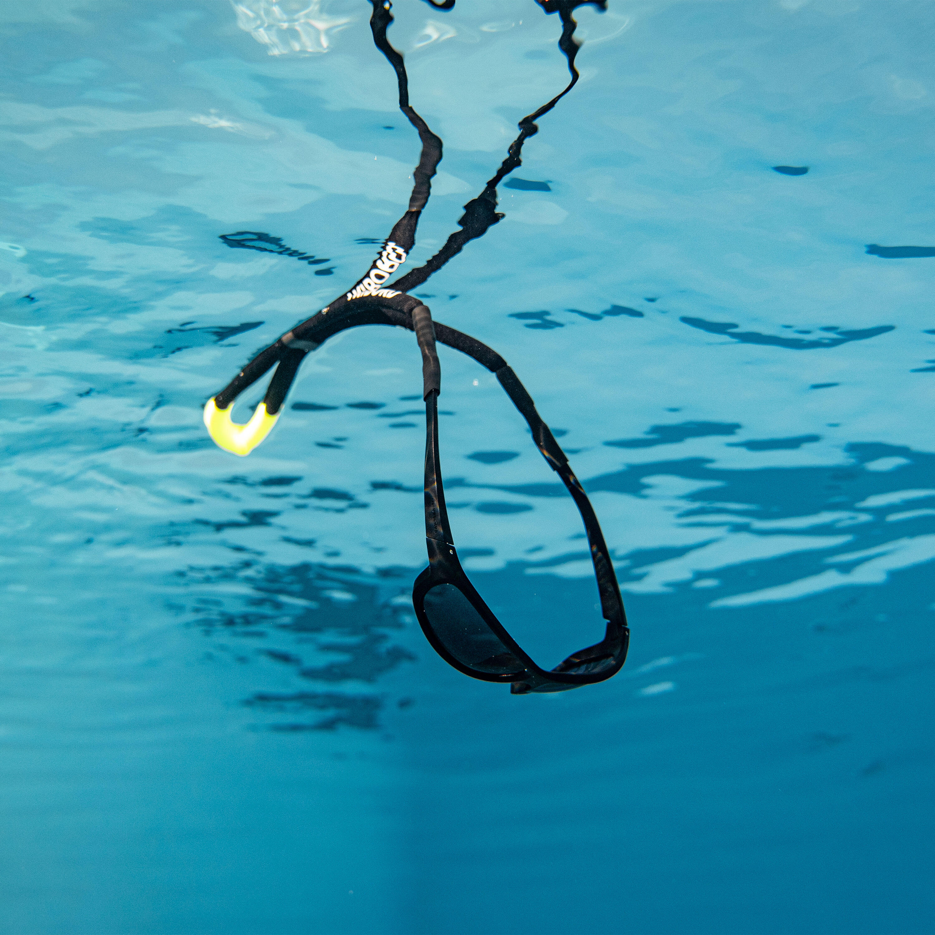 Cordon flottant de voile adulte noir jaune - DECATHLON