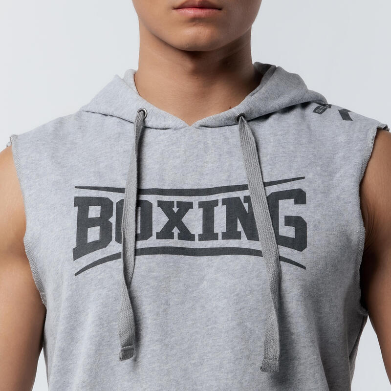 DEBARDEUR CAPUCHE BOXE GRIS