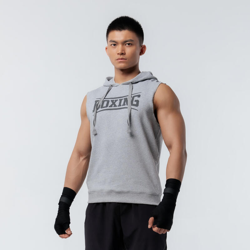 Boxing Hooded Tank Top - Grey