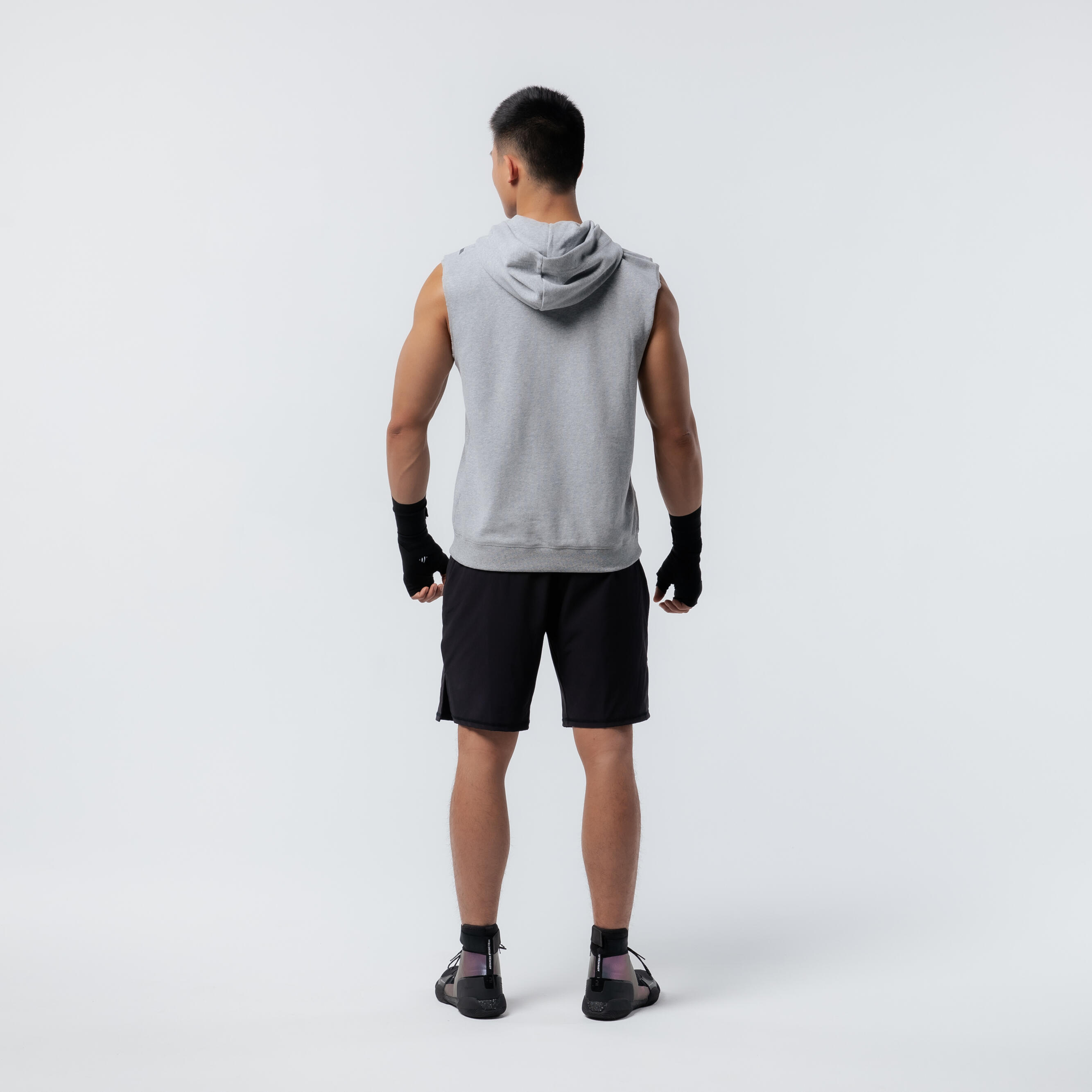 Boxing Hooded Tank Top - Grey 6/10