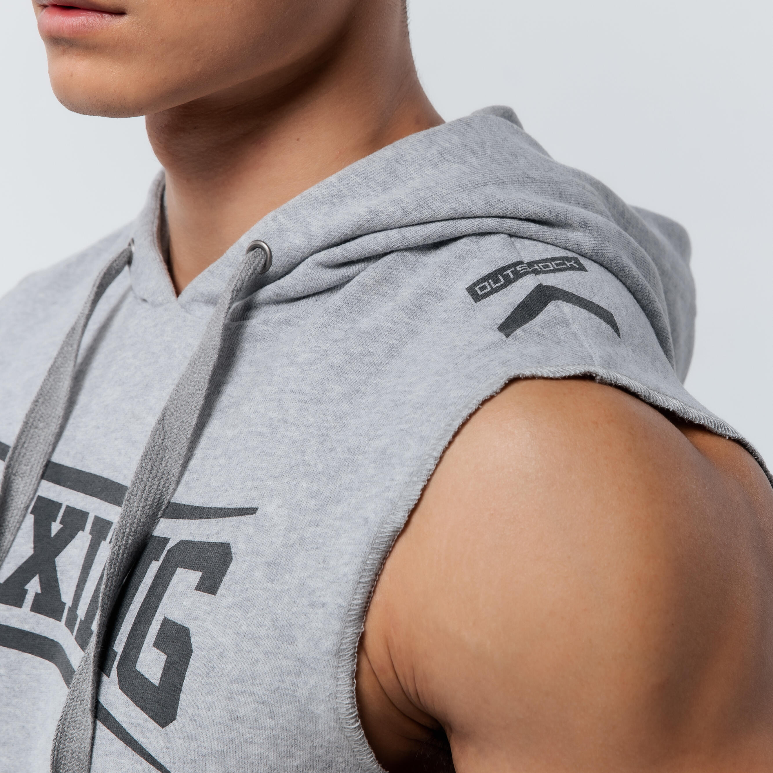 Boxing Hooded Tank Top - Grey 5/10