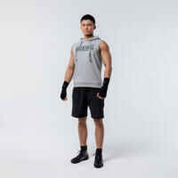 Boxing Hooded Tank Top - Grey